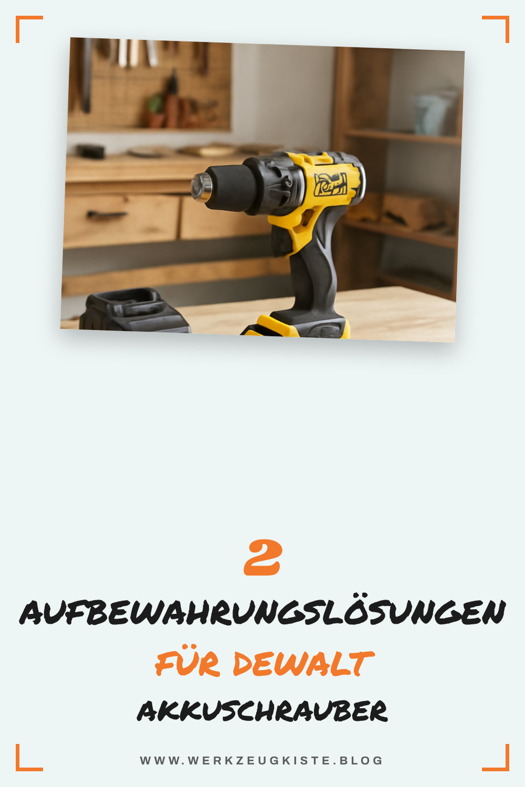 Zubehör für die Aufbewahrung von Dewalt Akkuschraubern