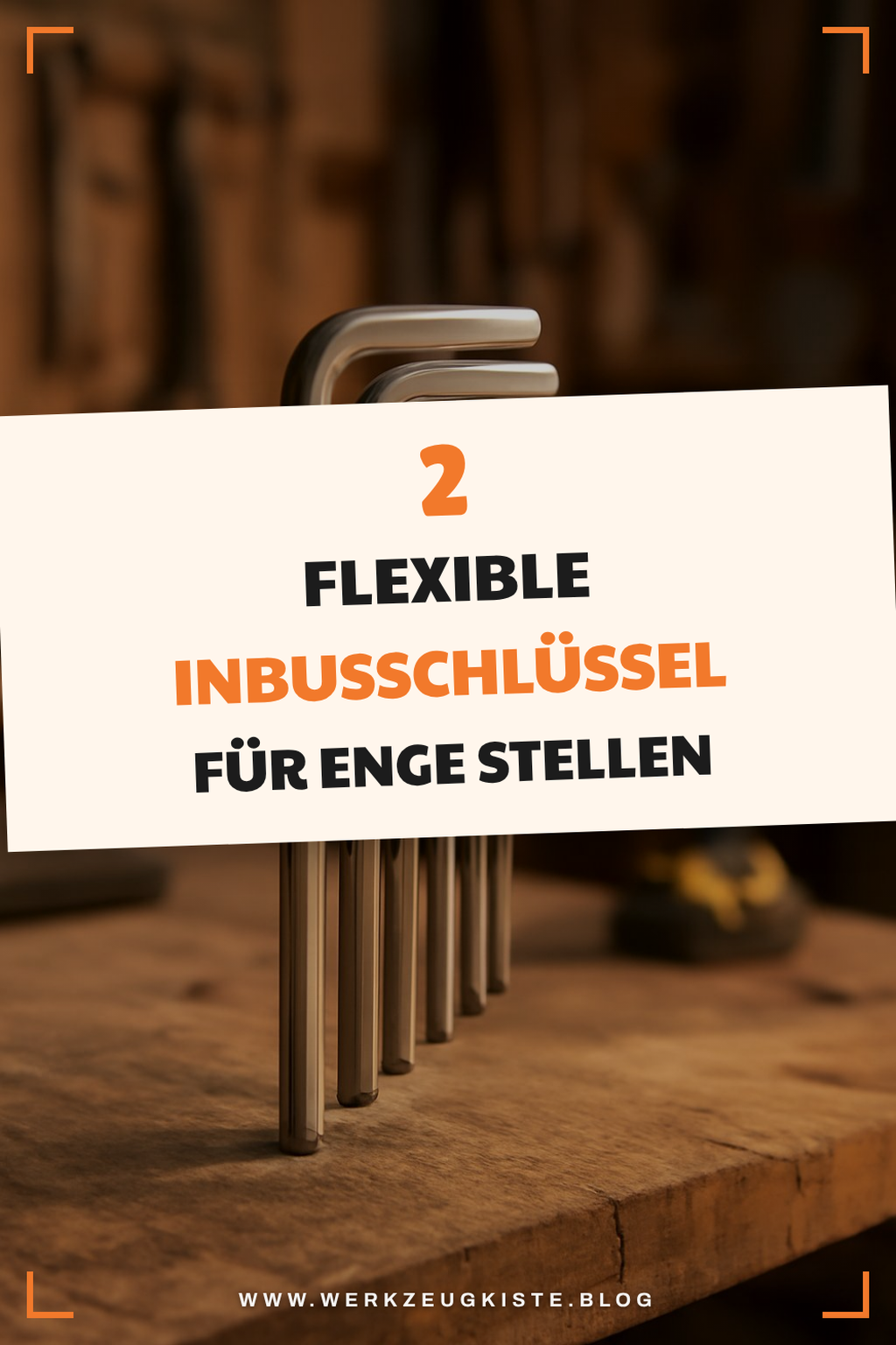 Flexible Inbusschlüssel für enge Räume