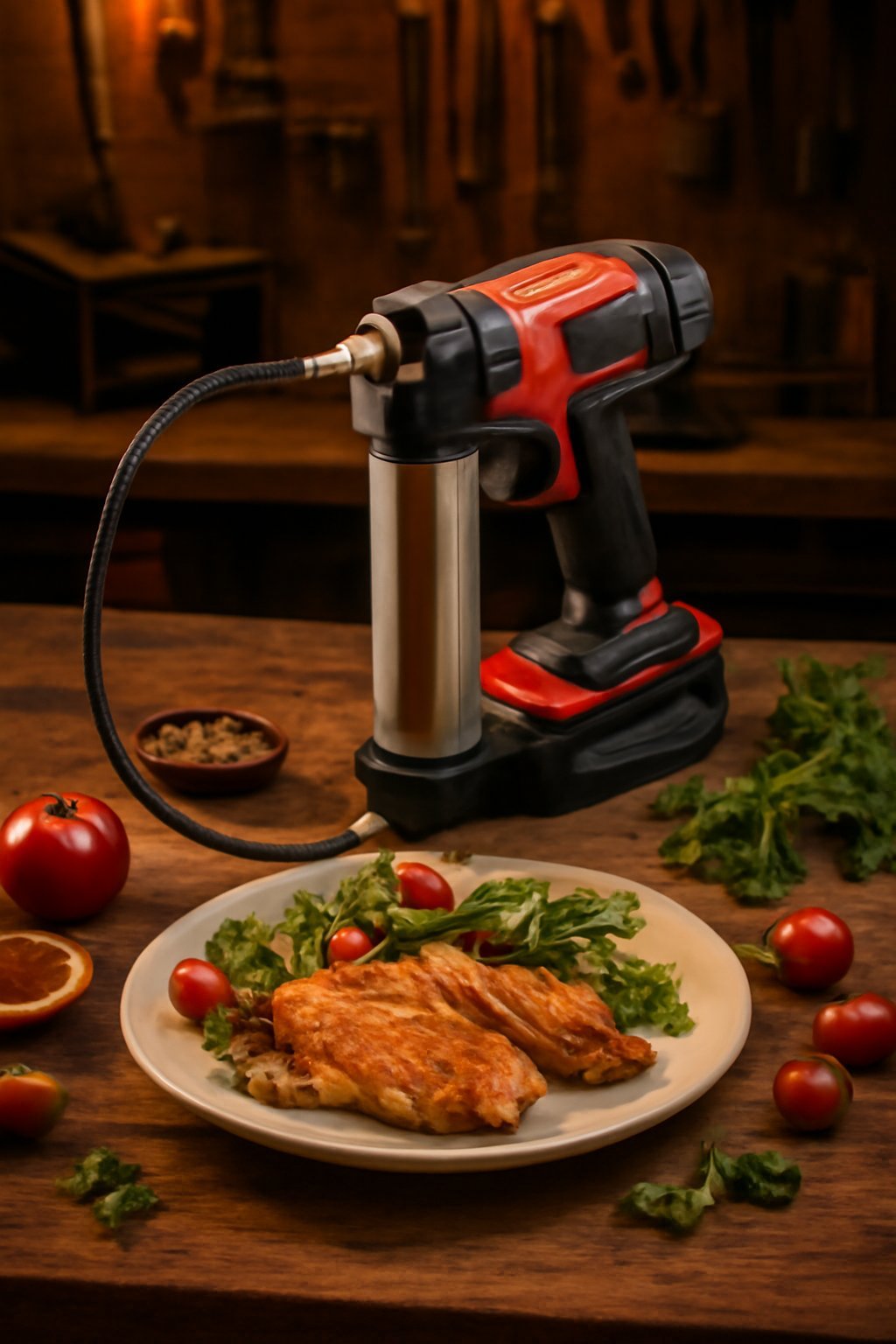 Kompakte Akku Fettpresse 12V
