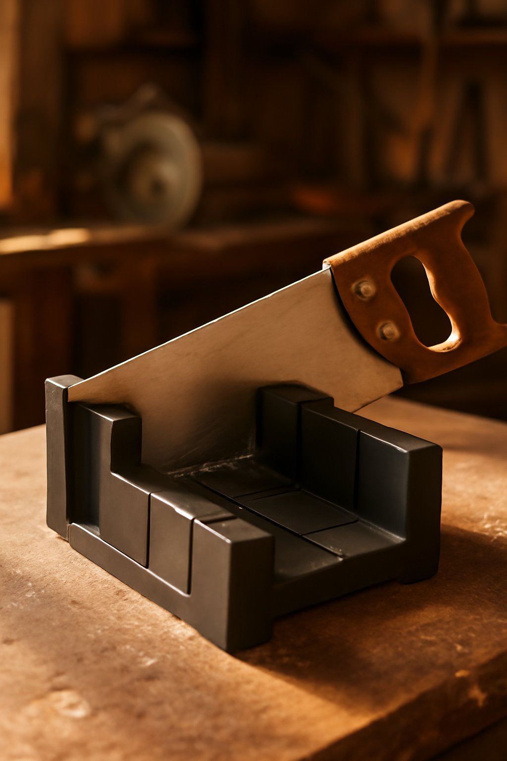 Gehrungslade mit Winkelmesser
