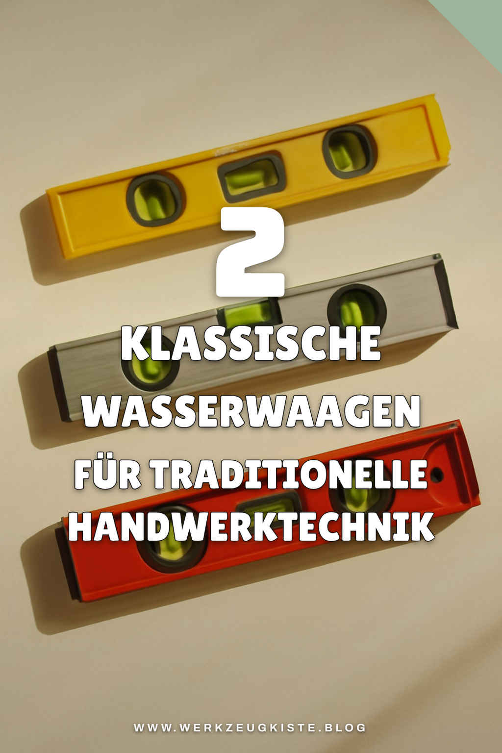 Klassische Wasserwaagen für traditionelle Handwerker