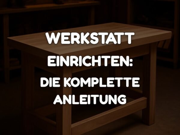 Werkstatt einrichten: Die komplette Anleitung für Einsteiger