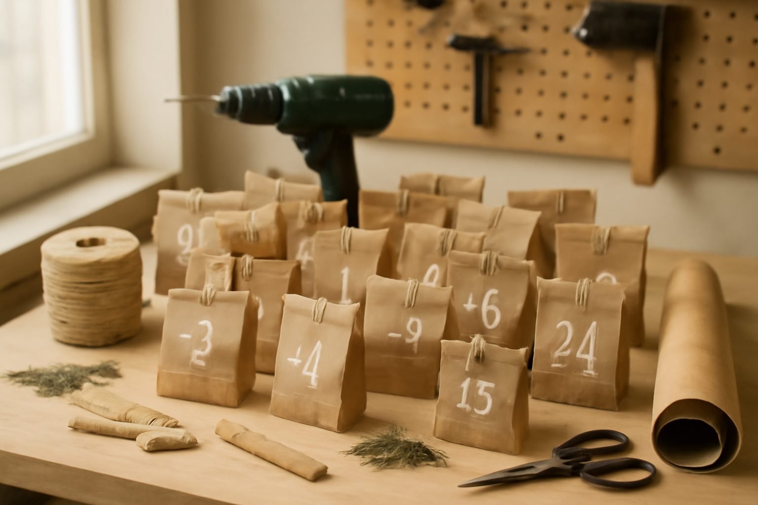 Adventskalender DIY basteln aus Paletten ohne Vorkenntnisse