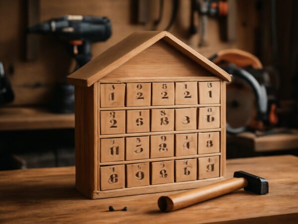 Adventskalender DIY Inhalt aus Holz — der Weg zum Ergebnis