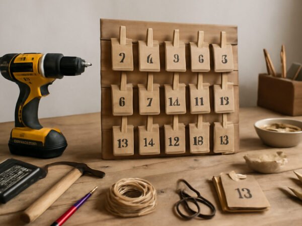 Adventskalender DIY Inhalt aus Paletten in 6 Schritten