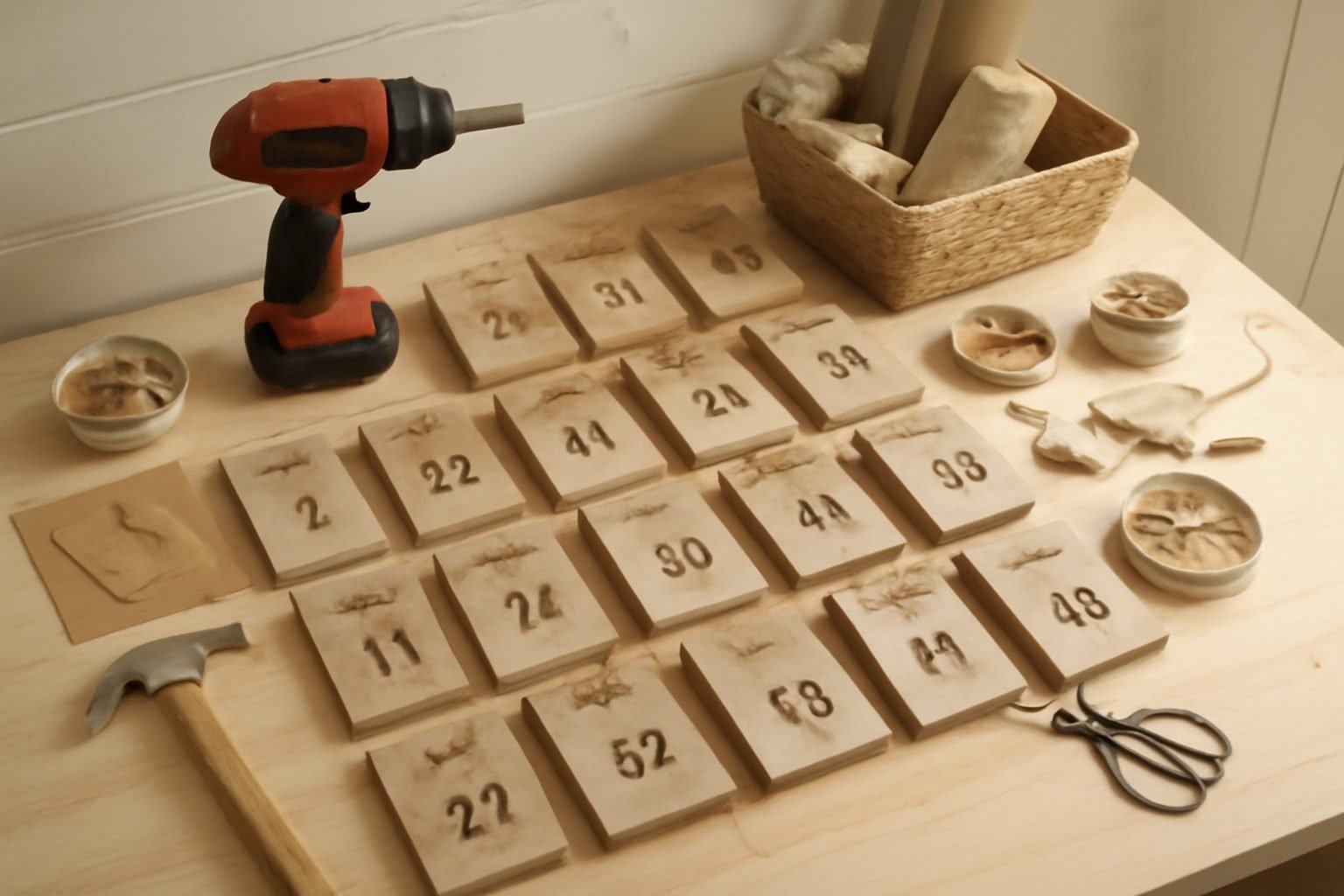 Adventskalender für Heimwerker Befüllen