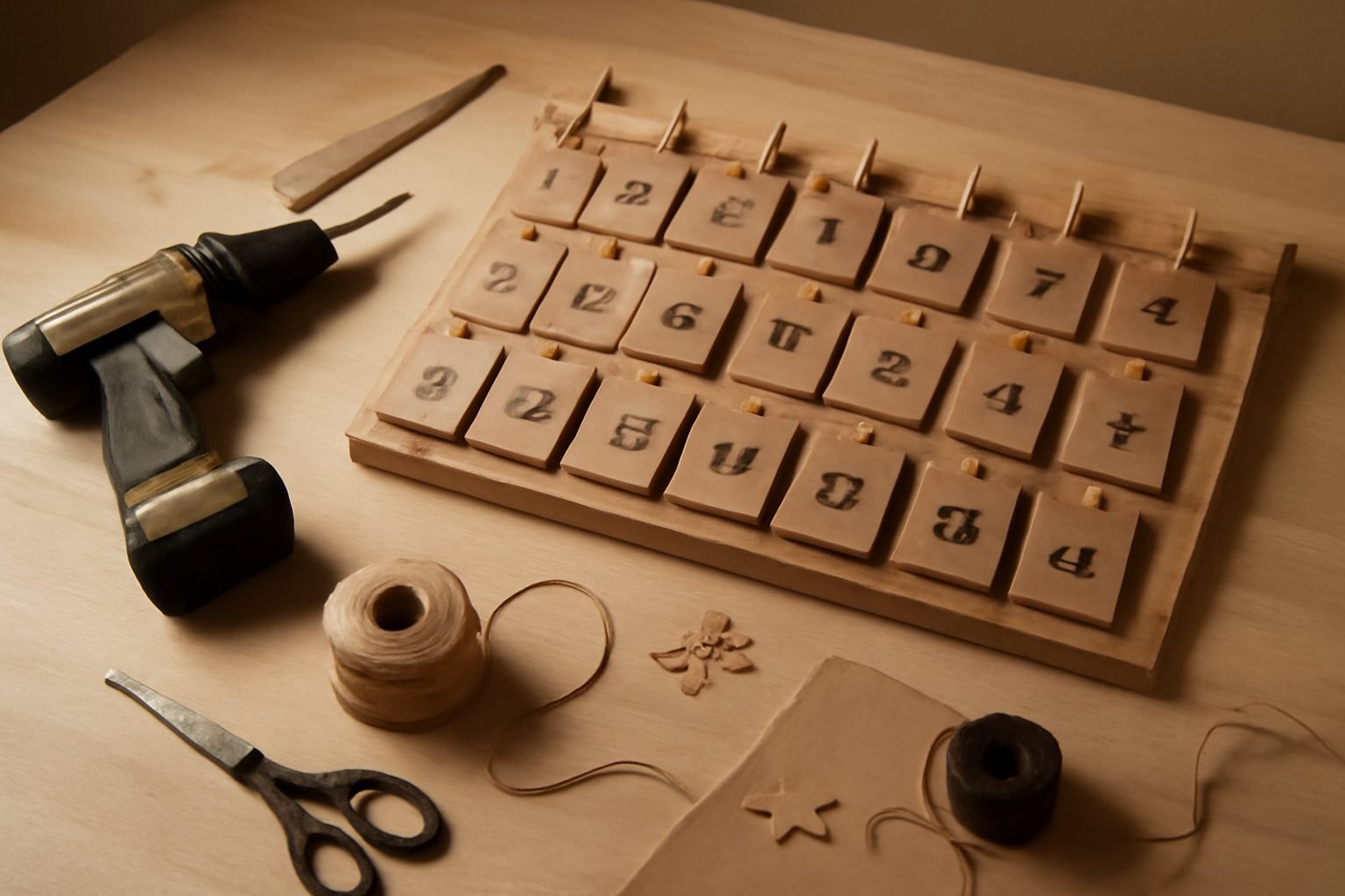 Adventskalender zum Befüllen selber bauen in 6 Schritten