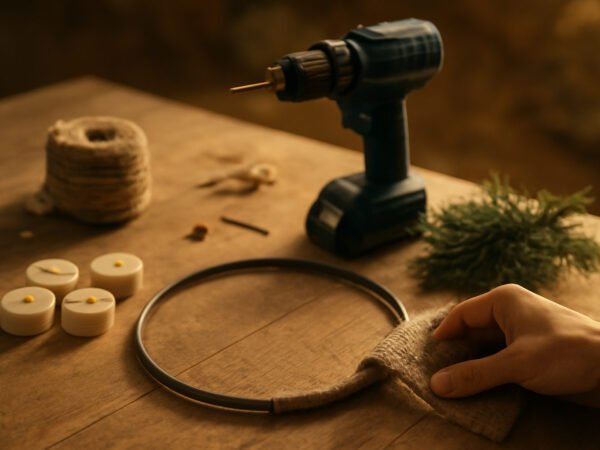 Adventskranz Halter selber bauen: 6 Schritte zum Ergebnis