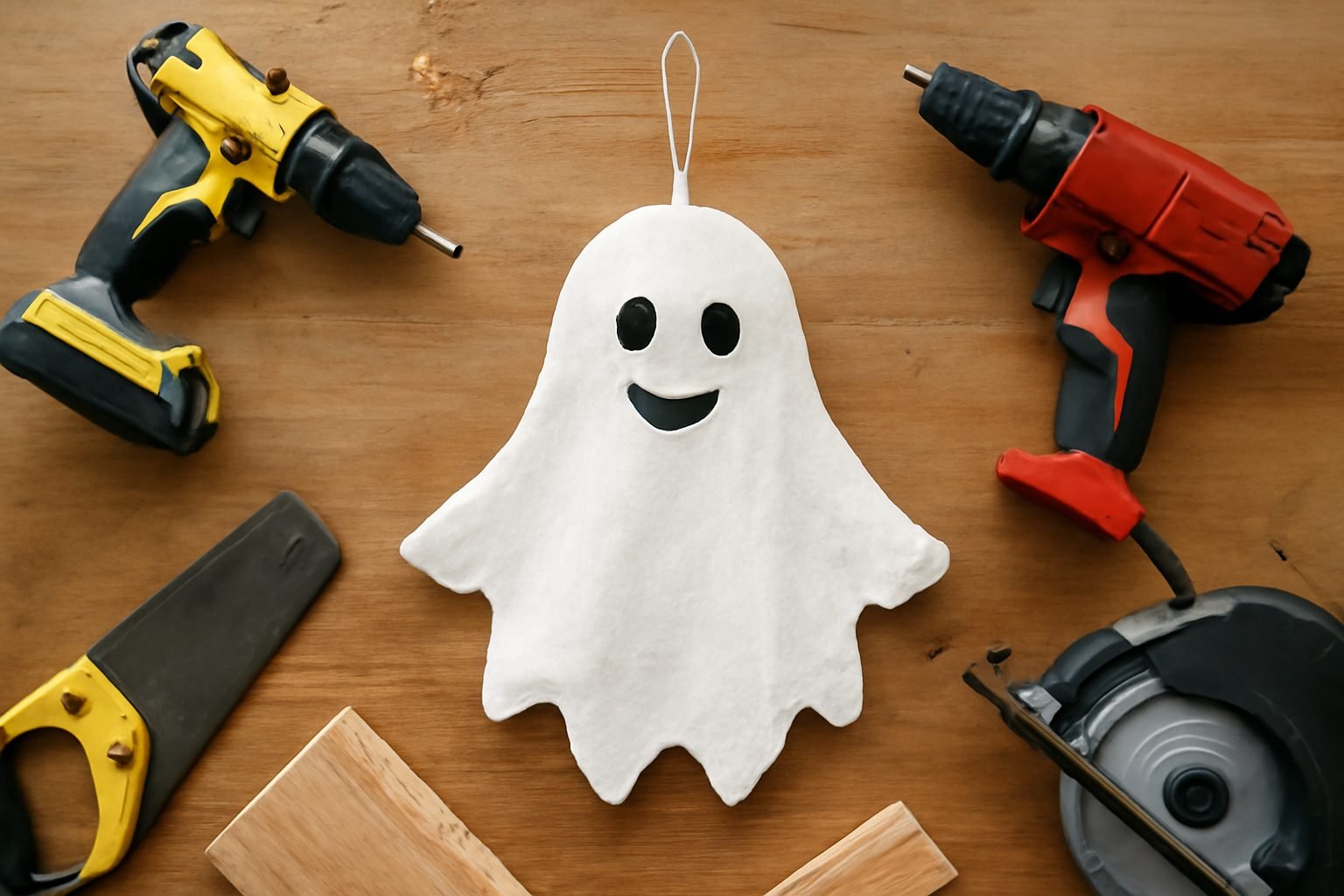 Beweglicher Halloween Geist selber bauen ohne Vorkenntnisse