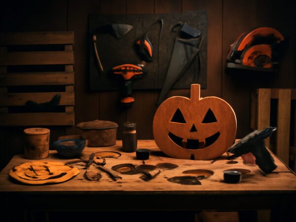 Halloween basteln aus Paletten ohne Vorkenntnisse