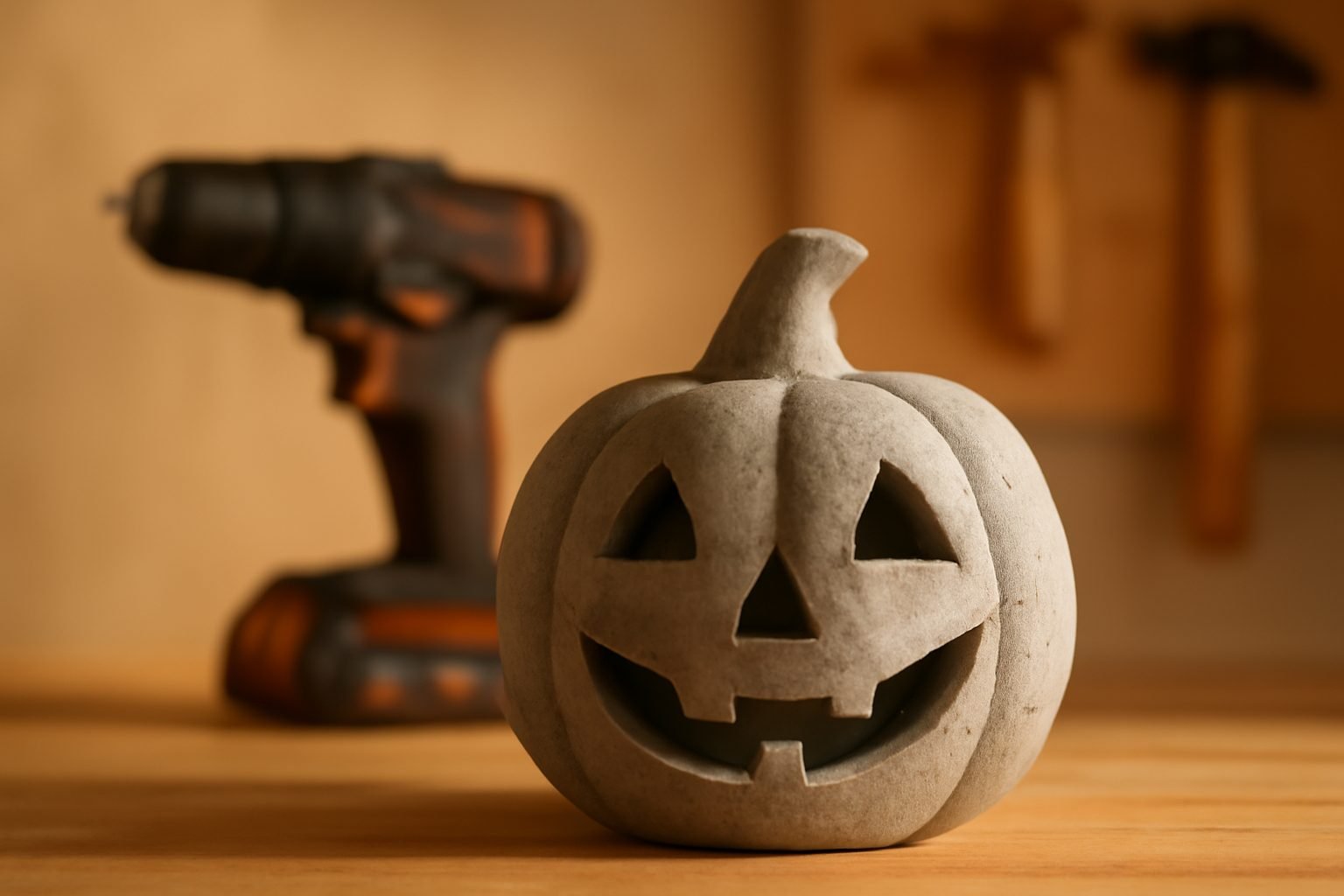 Halloween Deko aus Beton gießen ohne Vorkenntnisse