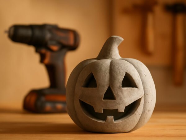Halloween Deko aus Beton gießen ohne Vorkenntnisse