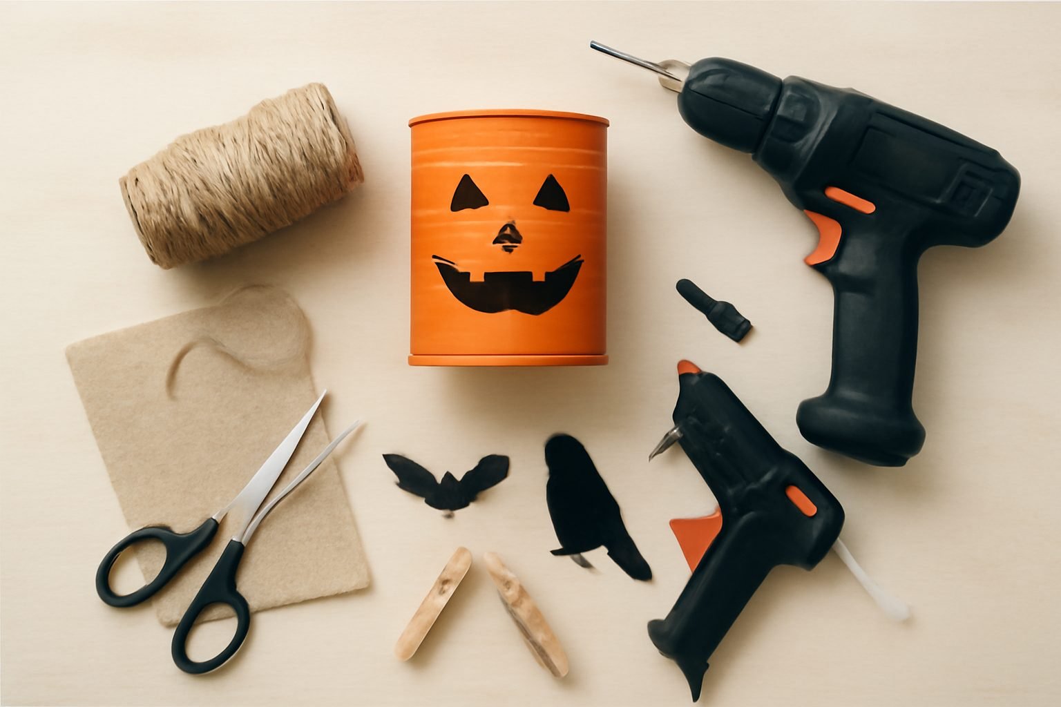 Halloween Deko aus Upcycling Material — so geht es richtig