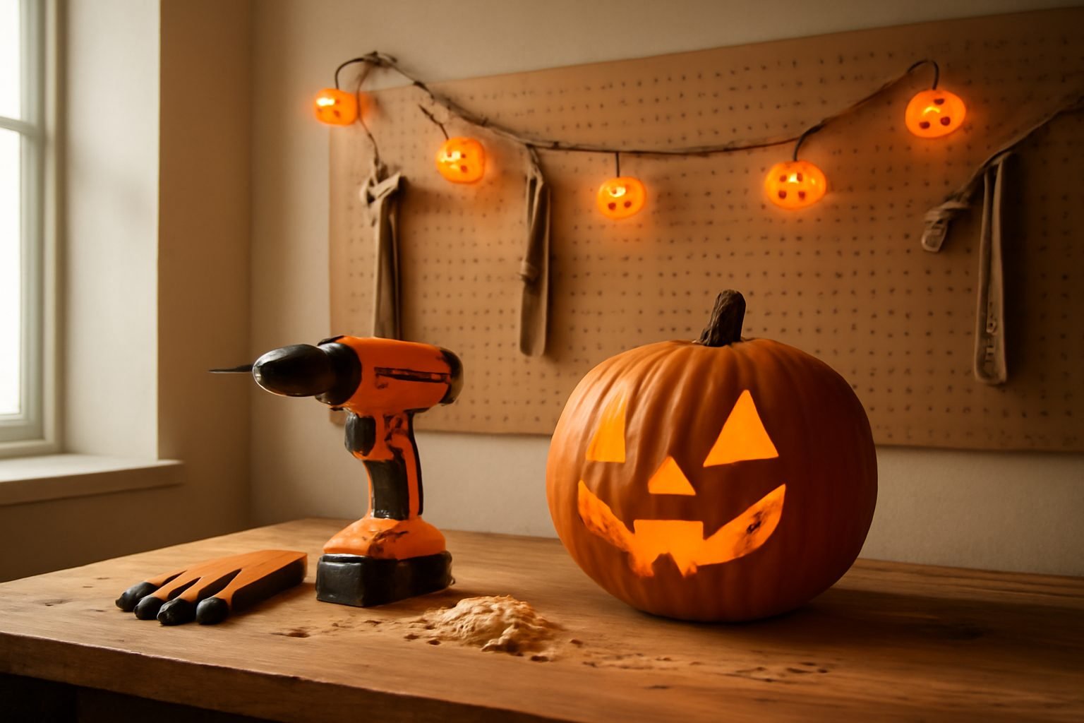 Halloween Girlande aus Paletten — 15 Punkte zum Abhaken