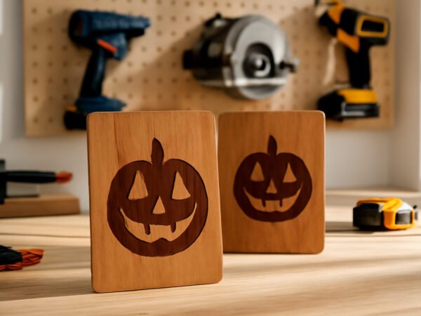 Halloween Party Einladung Holz Vorlage