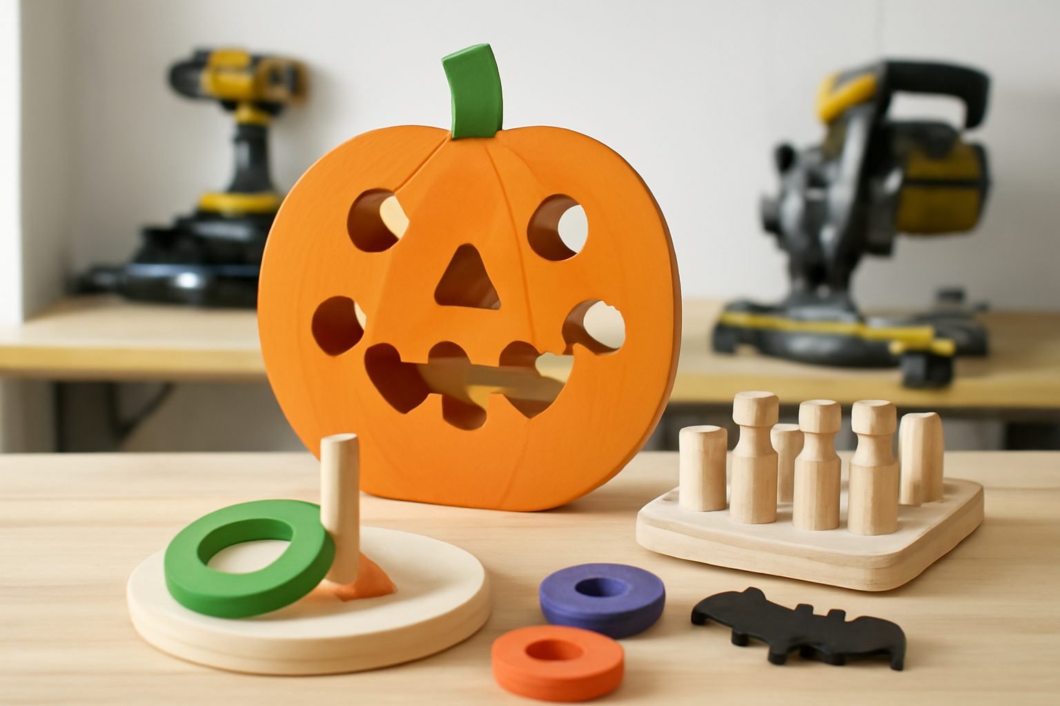 Halloween Party Spiele aus Holz: Checkliste zum Ausdrucken