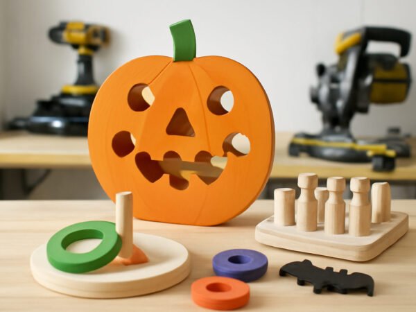 Halloween Party Spiele aus Holz: Checkliste zum Ausdrucken