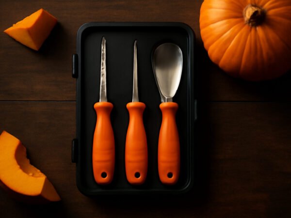 Halloween Schnitzwerkzeug für Kürbisse aufbewahren
