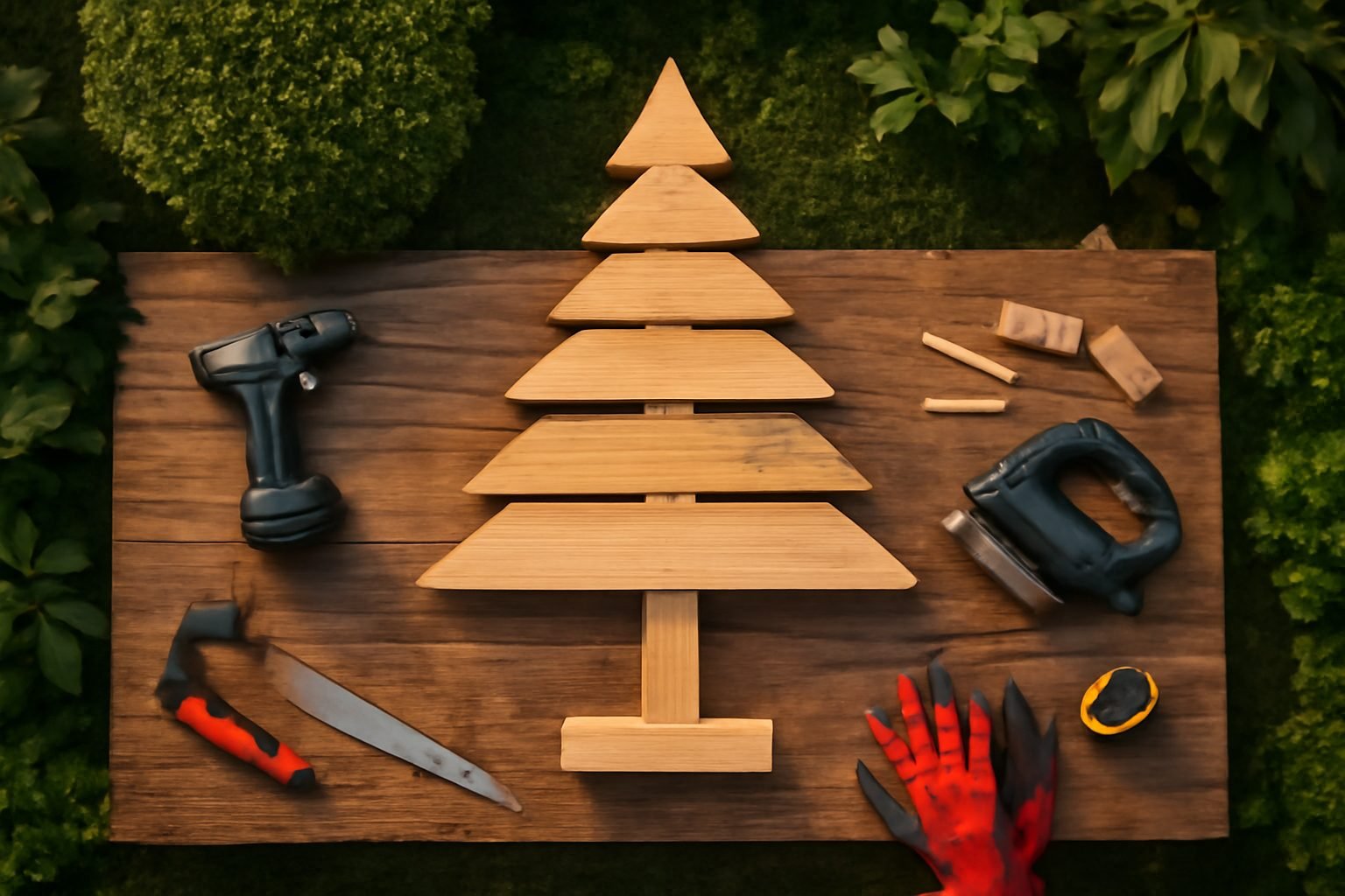 Holz Tannenbaum für draußen bauen: 10 Modelle im Vergleich