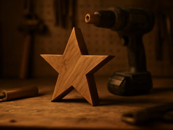 Holzstern für den Advent selber sägen ohne Vorkenntnisse