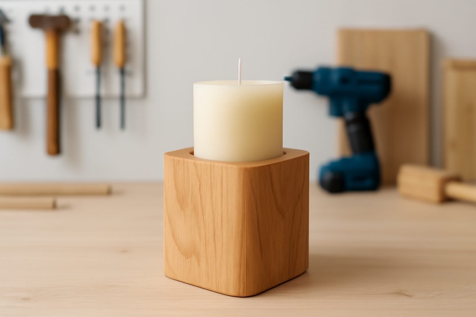 Kerzenständer drechseln für den Advent