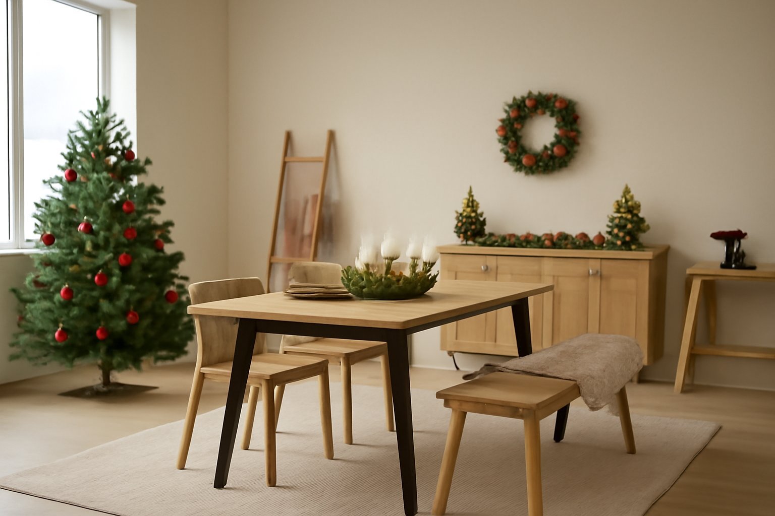 So verwandelt sich dein Esszimmer mit Weihnachtsdeko Möbeln