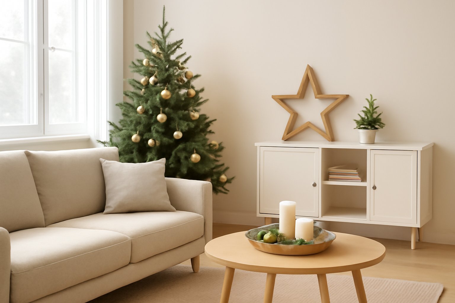 Wie du dein Wohnzimmer festlich einrichtest
