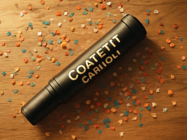 Konfetti Kanone selber basteln in 6 Schritten