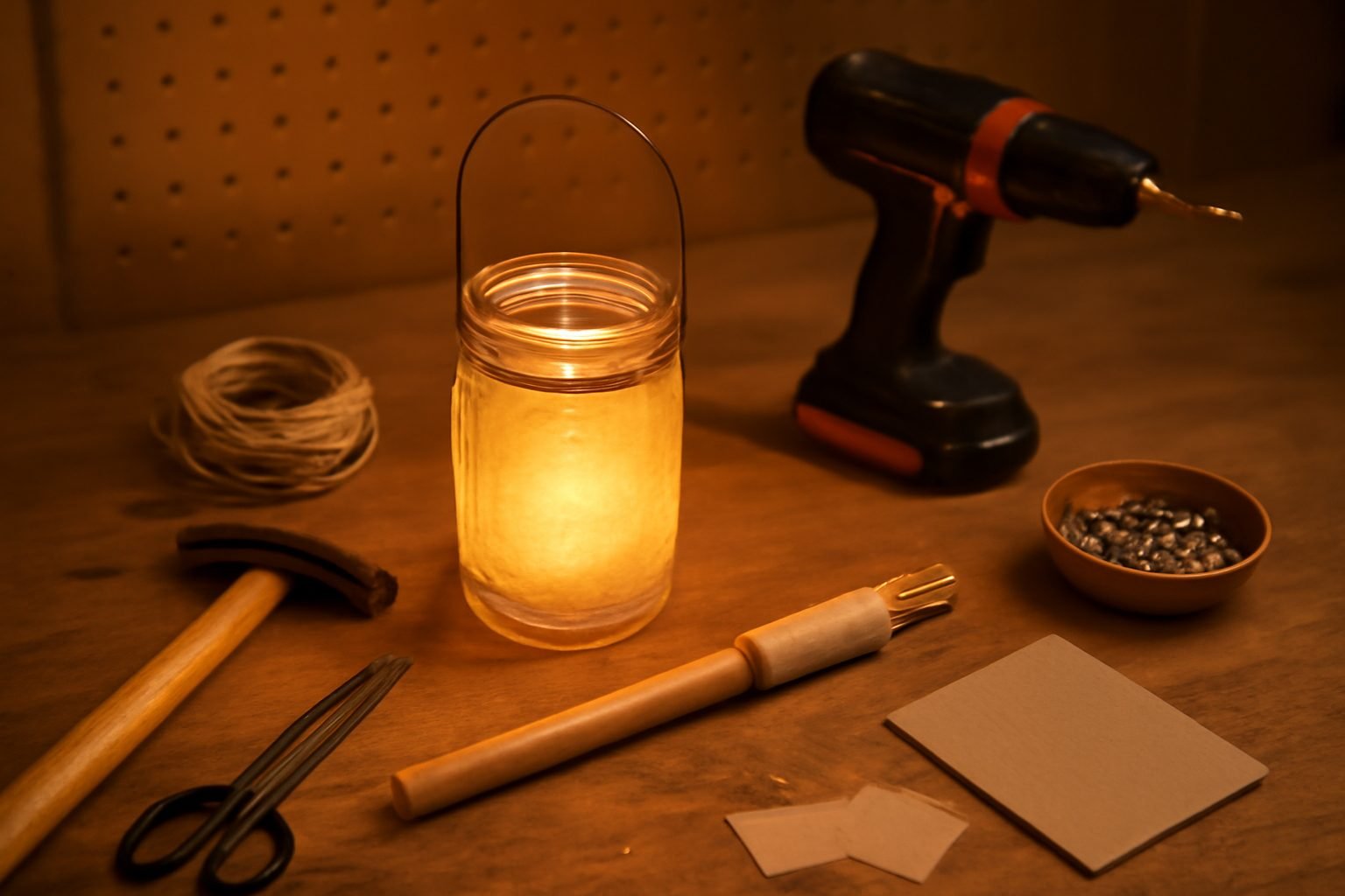 Laternenstab mit LED selber machen in 6 Schritten