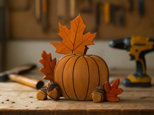 Moderne Herbstdeko aus Holz: 6 Schritte zum Ergebnis
