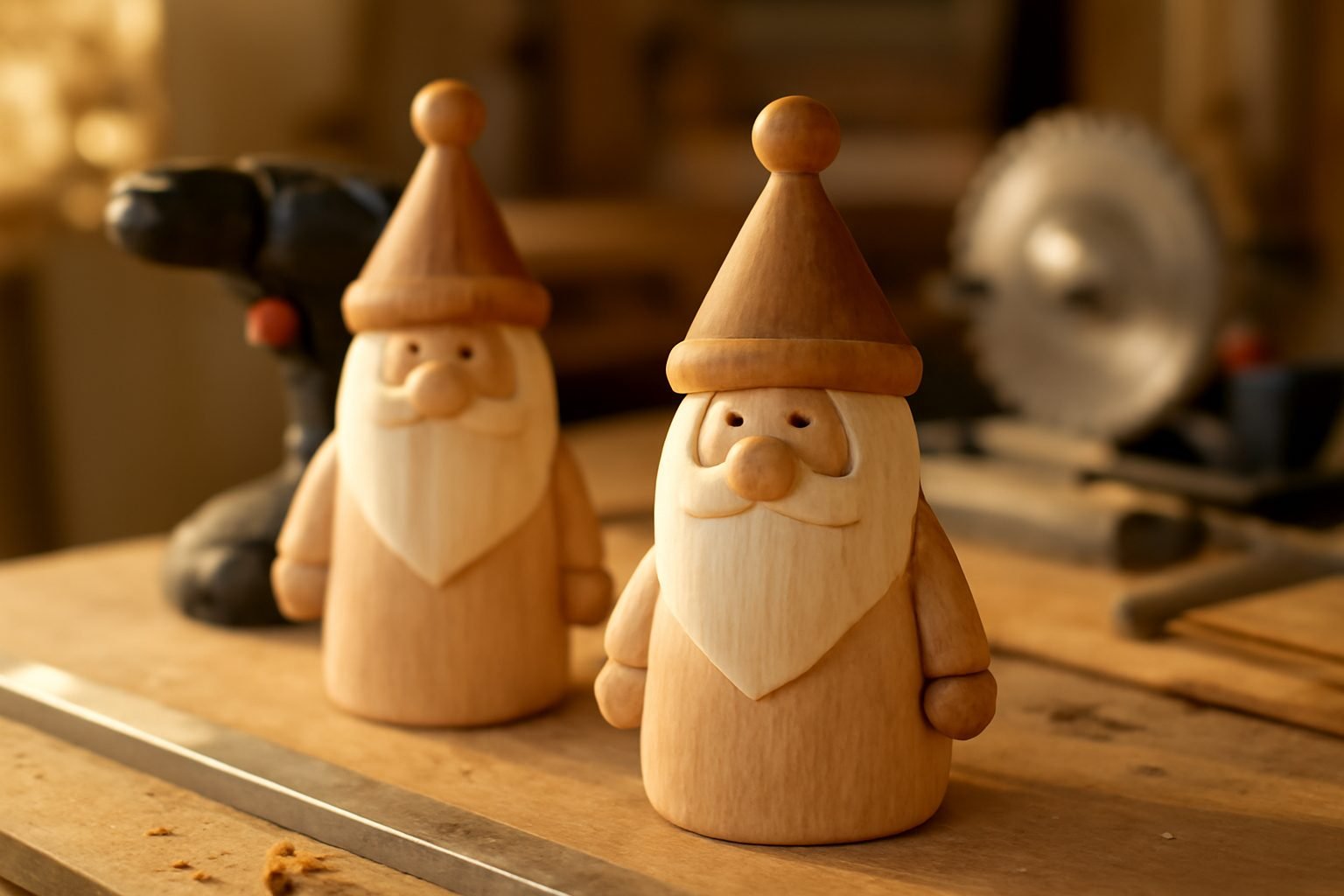 Nikolaus aus Holz Aussägen Vorlage — 10 Punkte zum Abhaken