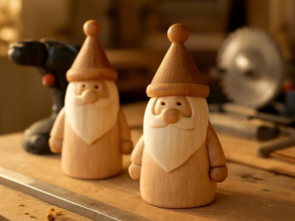 Nikolaus aus Holz Aussägen Vorlage — 10 Punkte zum Abhaken