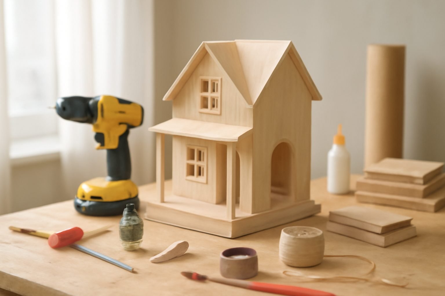 Puppenhaus selber bauen als Weihnachtsgeschenk