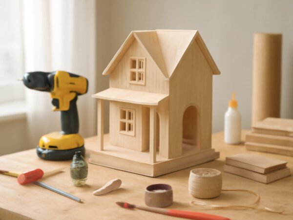 Puppenhaus selber bauen als Weihnachtsgeschenk