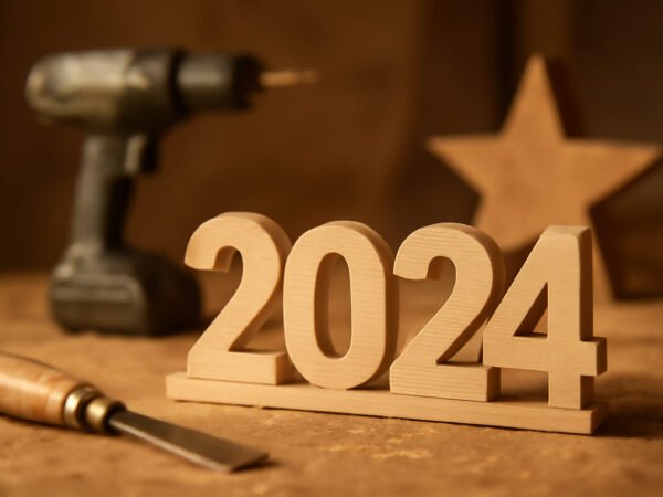 Silvester Deko aus Holz — der Weg zum Ergebnis