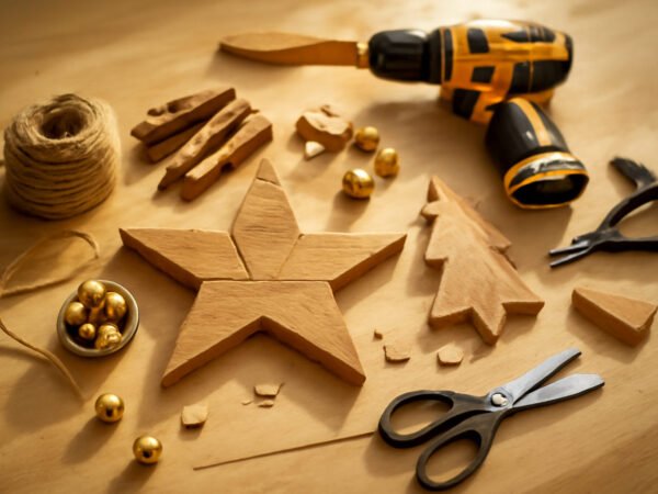 Silvesterdeko aus Holzresten basteln — so geht es richtig