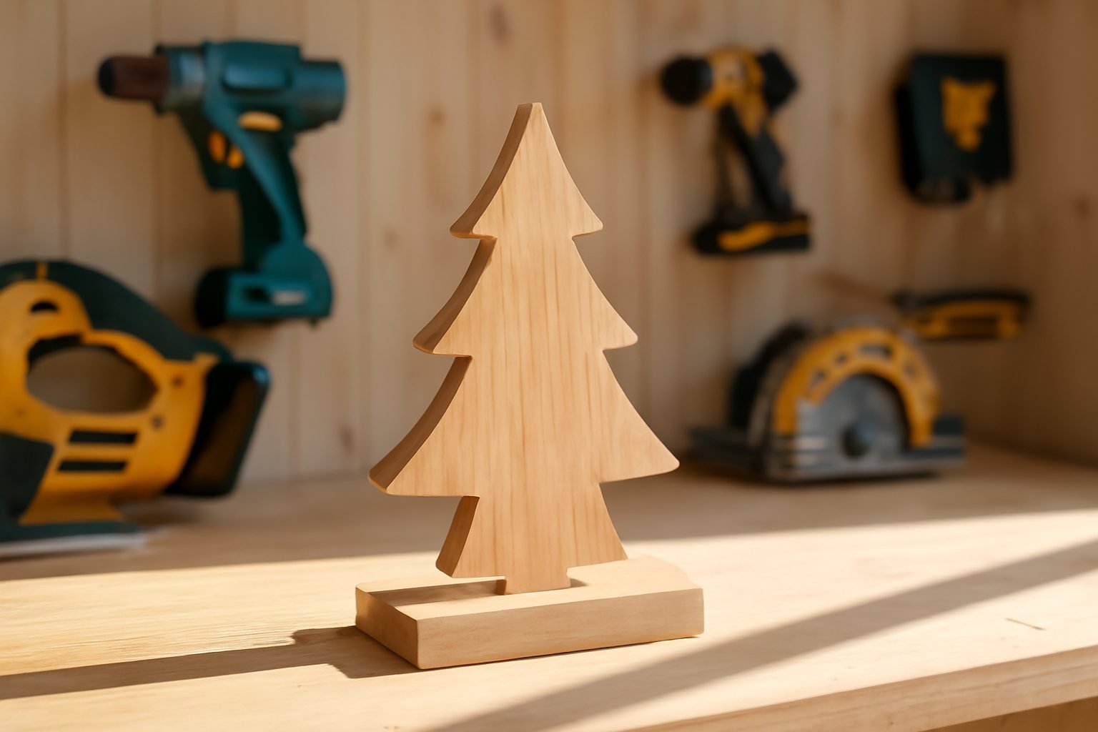 Skandinavische Weihnachtsdeko aus Holz in 7 Schritten