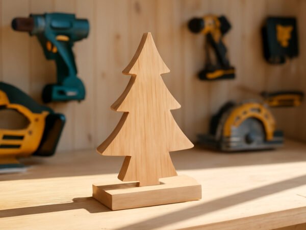 Skandinavische Weihnachtsdeko aus Holz in 7 Schritten