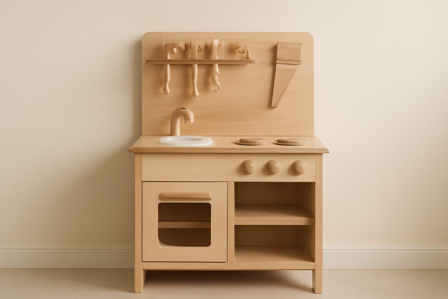 Spielküche aus Holz selber bauen Geschenk ohne Vorkenntnisse