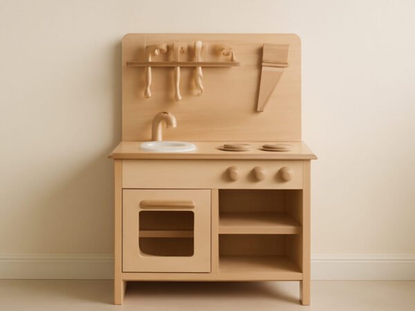 Spielküche aus Holz selber bauen Geschenk ohne Vorkenntnisse
