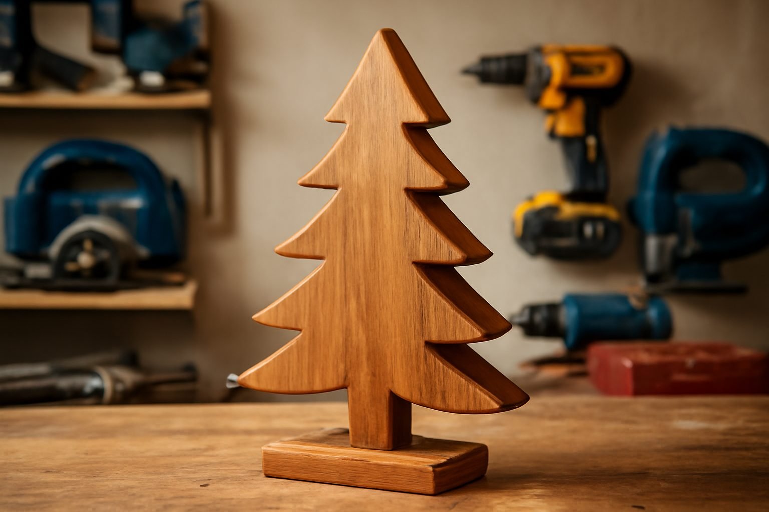 Tannenbaum aus Holzlatten selber bauen ohne Vorkenntnisse