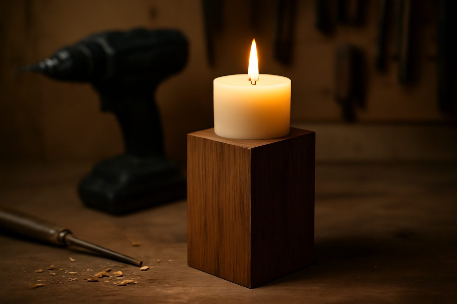 Teelichthalter aus Holz für den Advent ohne Vorkenntnisse