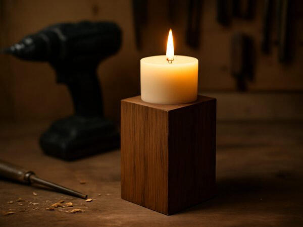 Teelichthalter aus Holz für den Advent ohne Vorkenntnisse