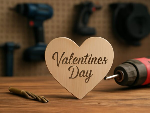 Valentinstag Dekoration Holz Vorlage — 8 Punkte zum Abhaken