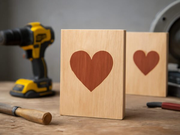 Valentinstag Karten aus Holz gelingt auch beim ersten Mal