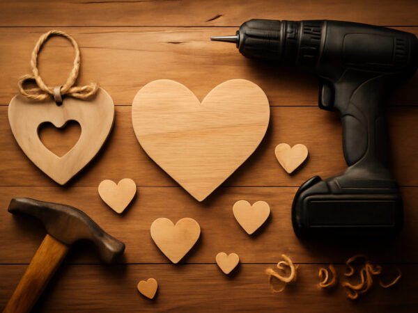 Valentinstag Nägel aus Holz: 10 Ideen für wenig Geld