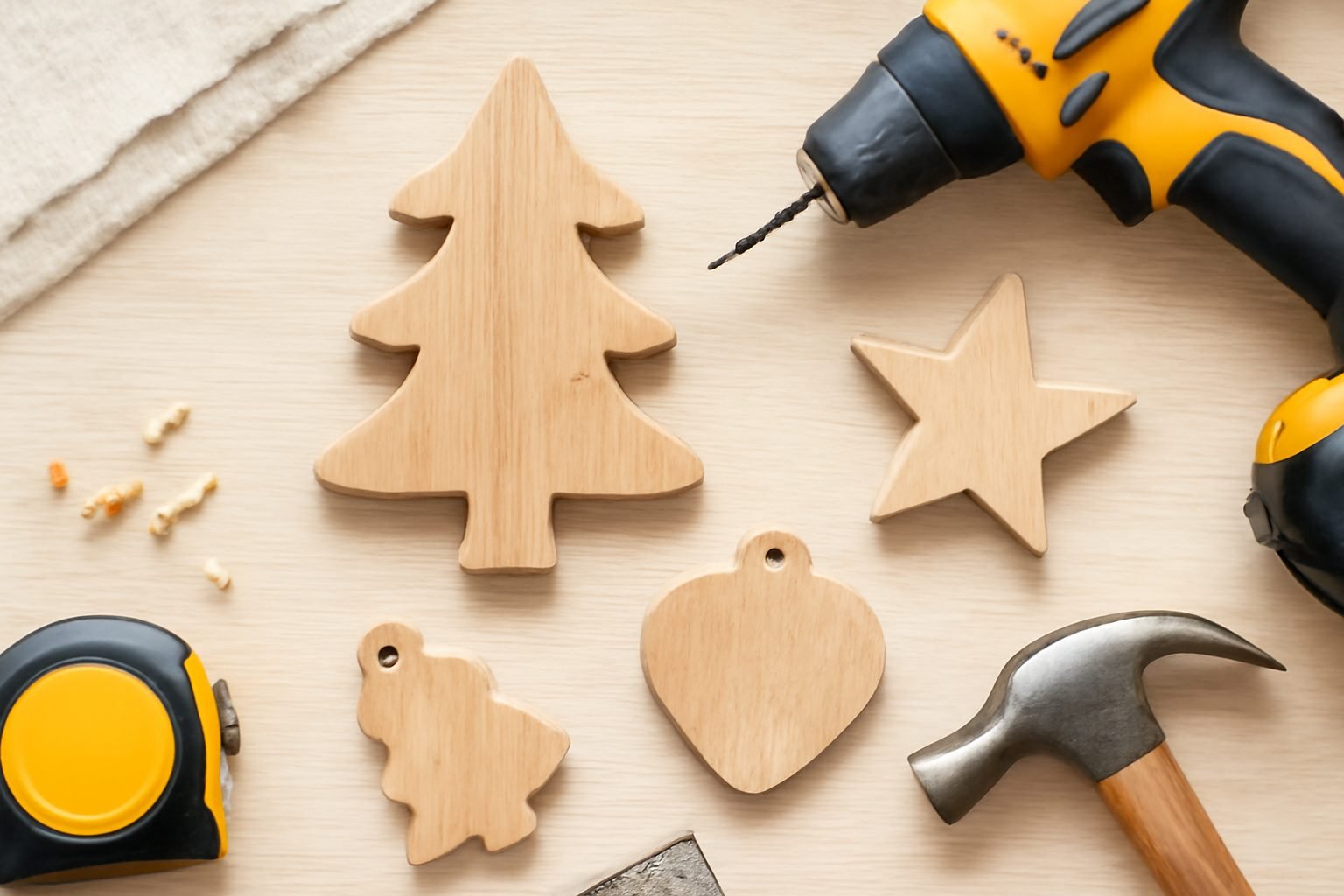 Weihnachtsdeko draußen aus Holz — 10 Punkte zum Abhaken