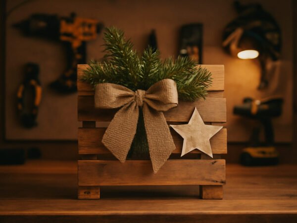 Weihnachtsdeko draußen aus Paletten — 10 Punkte zum Abhaken
