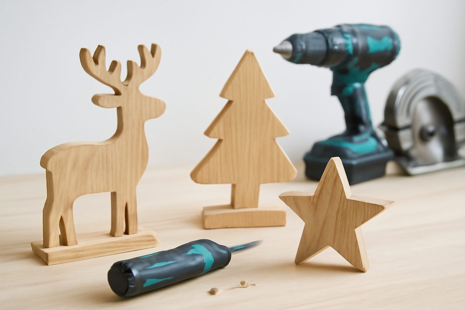 Weihnachtsdeko Outdoor aus Holz — günstig statt teuer
