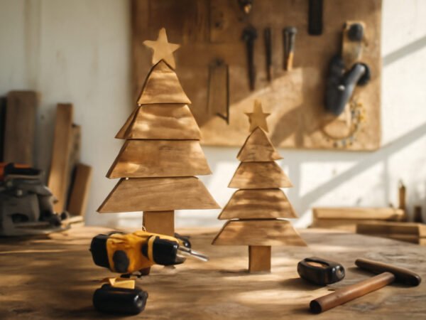 Weihnachtsdekoration Ideen draußen aus Paletten